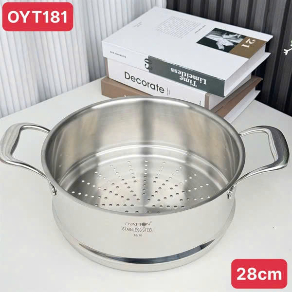 Xửng hấp OYATTON thép 18/10 OYT181 size 28cm