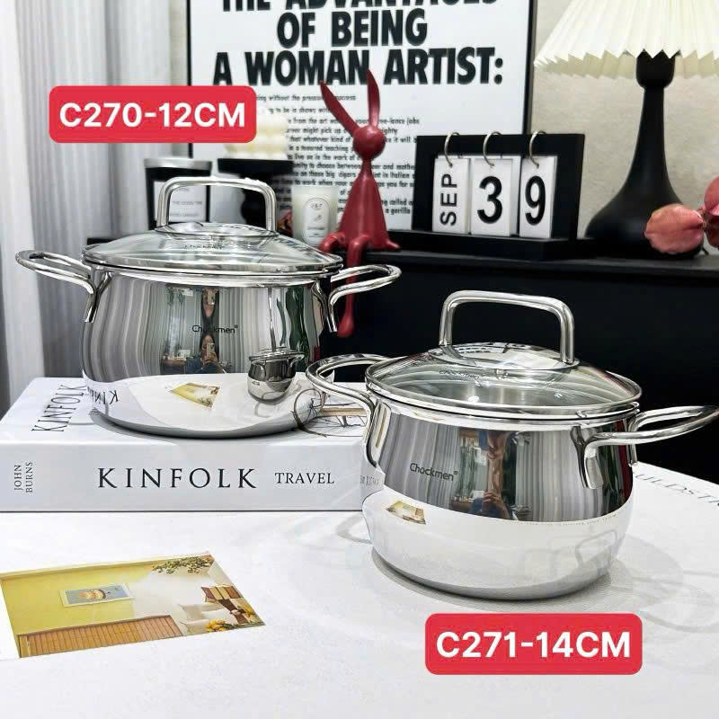 Nồi canh inox 18/10 Chockmen 14cm CKM-ZY3L14S