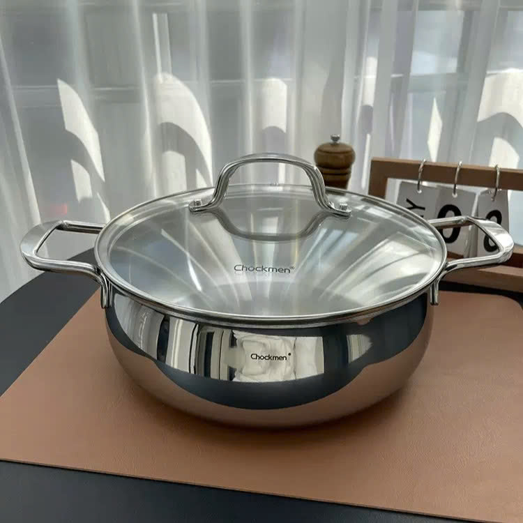 Nồi inox 18/10 liền khồi lầu và luộc gà Chockmen 26cm CKM-ZY3L26T
