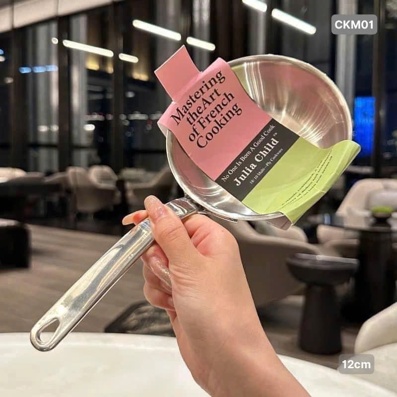 Chảo inox liền khối JULIA CHILD 12cm, LK-P1204F