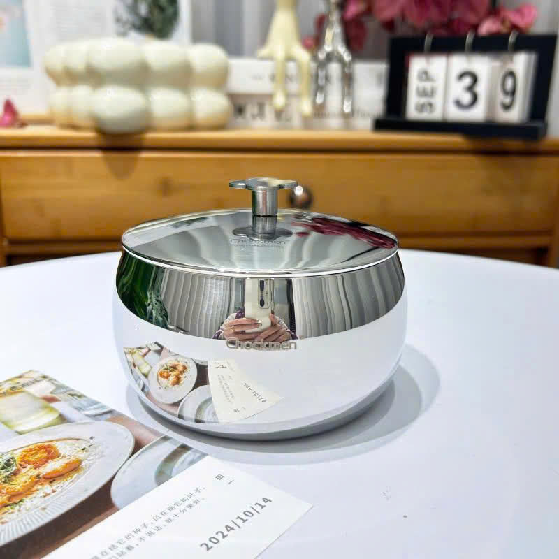 Hũ inox 18/10 hoa đào Chockmen CKM-JYNC10, 470ml