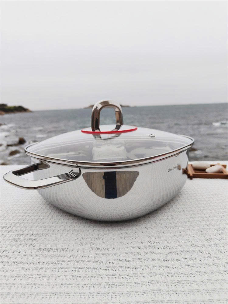 Nồi inox 18/10 vuông thành thấp Chockmen 24cm CKM-FY3L24S