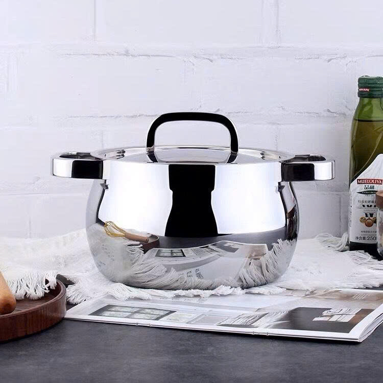 Nồi inox 18/10 quai vuông Chockmen 20cm CKM-YH3L20T