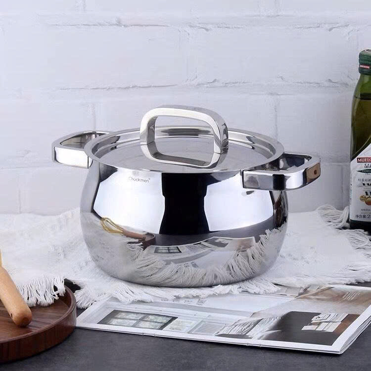 Nồi inox 18/10 quai vuông Chockmen 24cm CKM-YH3L24T