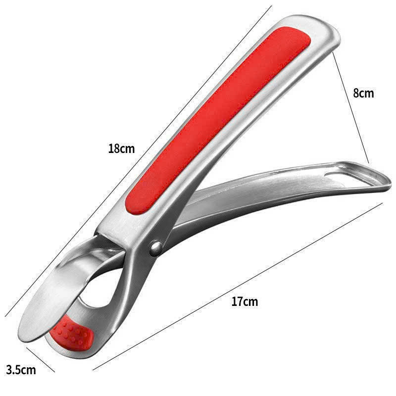 Kẹp đĩa inox OYT-AL618R (màu đỏ)