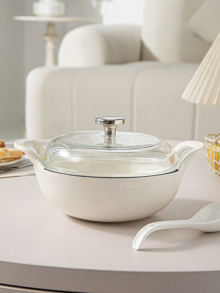 Nồi gang tráng men Reichmann Kochin 20cm RK-AL905P20-W màu trắng