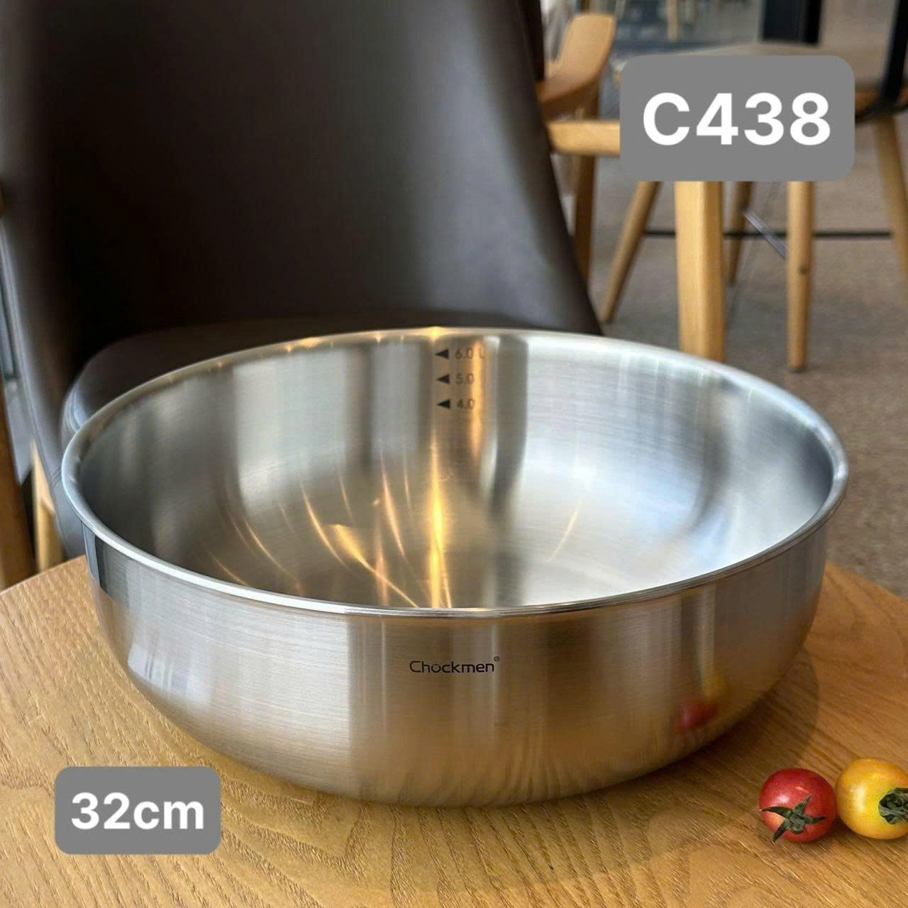Tô kiêm chảo inox 18/10 Chockmne 32cm CKM-ZD32SLB