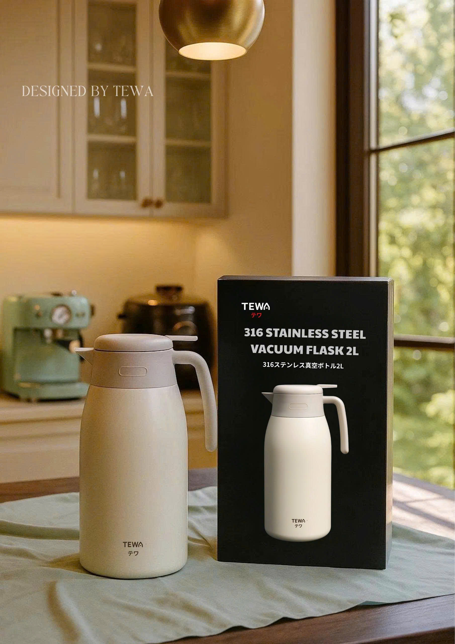 Bình giữ nhiệt 48H inox 316 TEWA. 2L