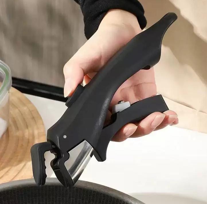 Kẹp chống nóng bằng nhựa và silicon màu đen 19cm -N826 model: NK-AL826JZ