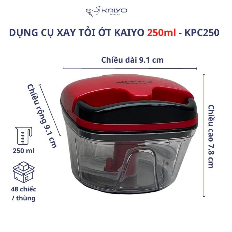 Dung cụ xay tỏi ớt Kaiyo 250ml - KPC250