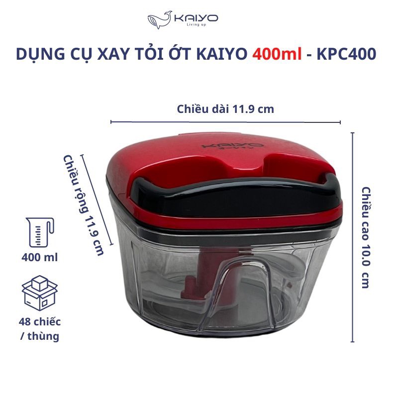 Dung cụ xay tỏi ớt Kaiyo 400ml -KPC400