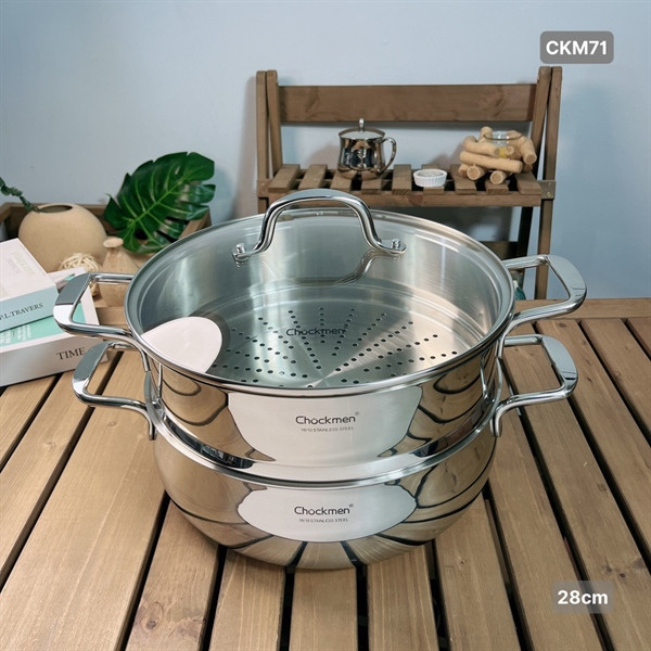 Nồi kèm xửng hấp Chockmen CKM50 sz20cm