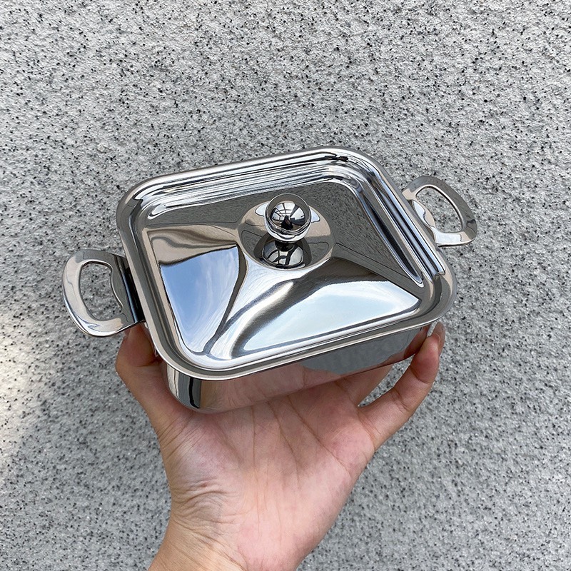 Nồi inox Oyatton chữ nhật sz12x10cm