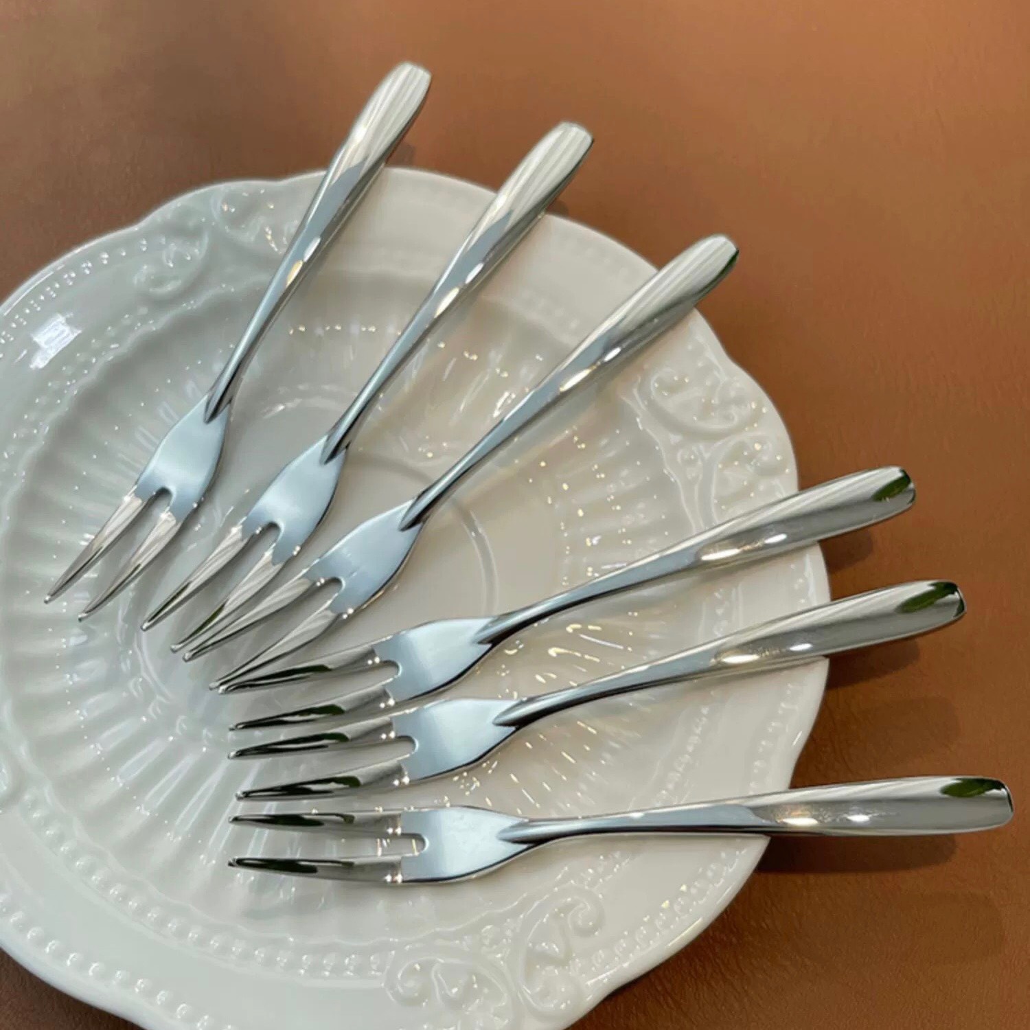 Set 6 dĩa ăn hoa quả Lucuku CKM48