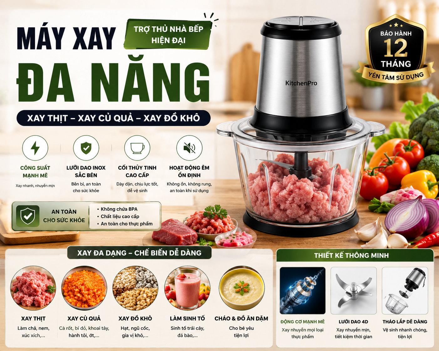 Máy Xay Đa Năng – Trợ Thủ Nhà Bếp Hiện Đại Cho Mọi Gia Đình